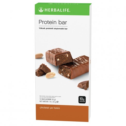 Protein Bar Çikolatalı Yer Fıstıklı 14 adet, her biri 35g